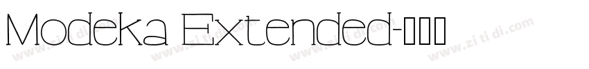 Modeka Extended字体转换